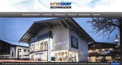 Desktop Screenshot of intersport-schneider.at