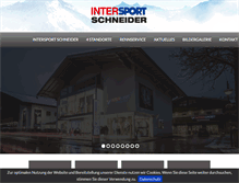 Tablet Screenshot of intersport-schneider.at